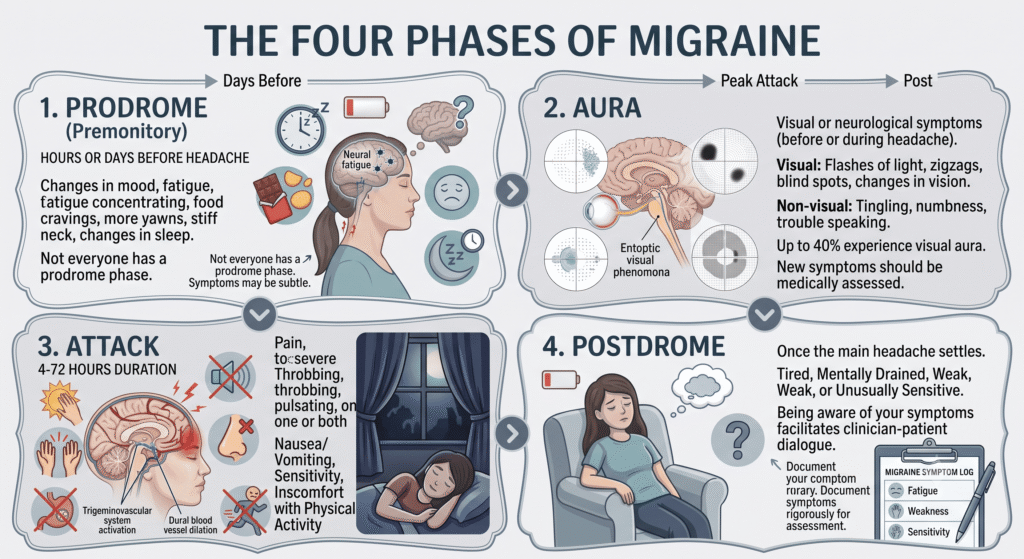 Four Phases of Migraine